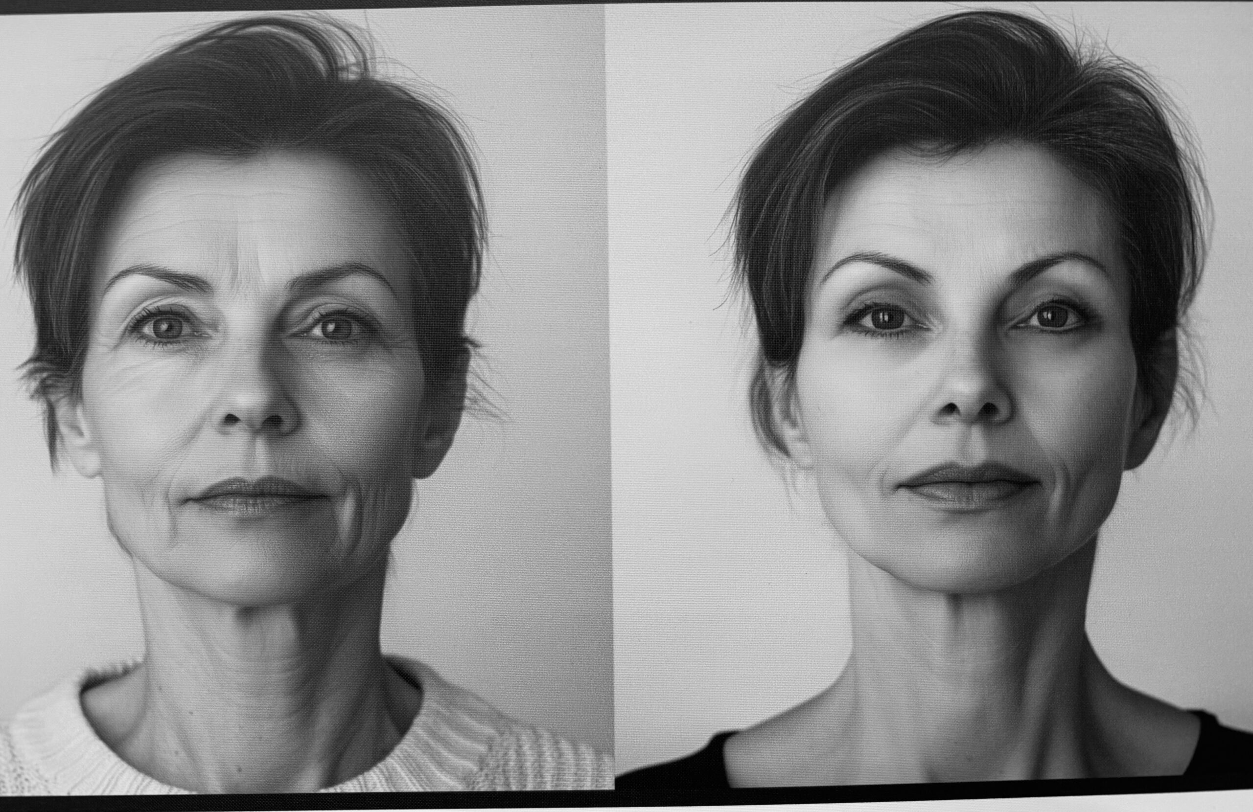 Facial Skin Refresher Middle Aged Woman